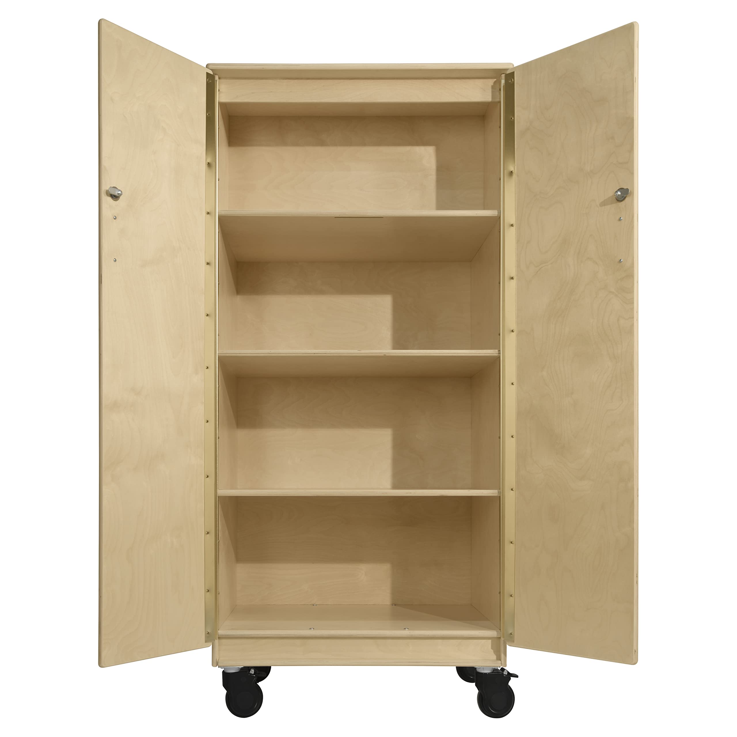 60" H Kids Storage Cabinet Shelf with Doors and Shelves, for Craft Storage