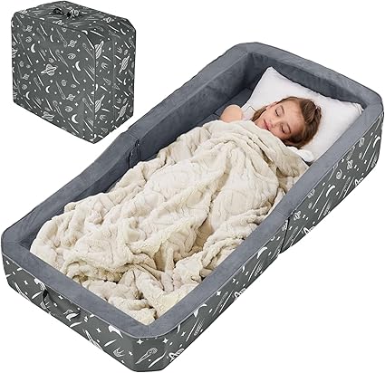 Toddler Floor Bed, Toddler Travel Bed, Foldable Portable Toddlers