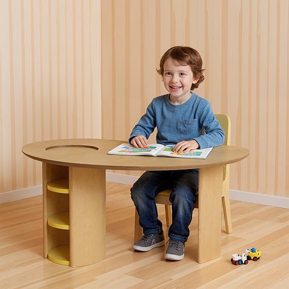 Kids Table Activity Table with Storage, Toddler Art Table for Kids Ages 3-8