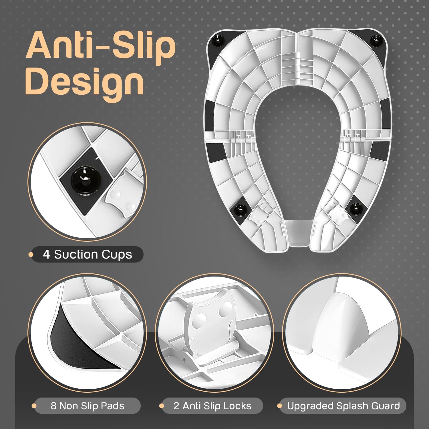 Baby Proof Me Essentials | Foldable & Portable Toilet Seat Trainer – Travel Bag Included