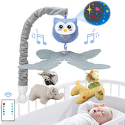 Baby Crib Mobile with Music and Lights for Boys Musical Mobile Animals for Crib Bassinet