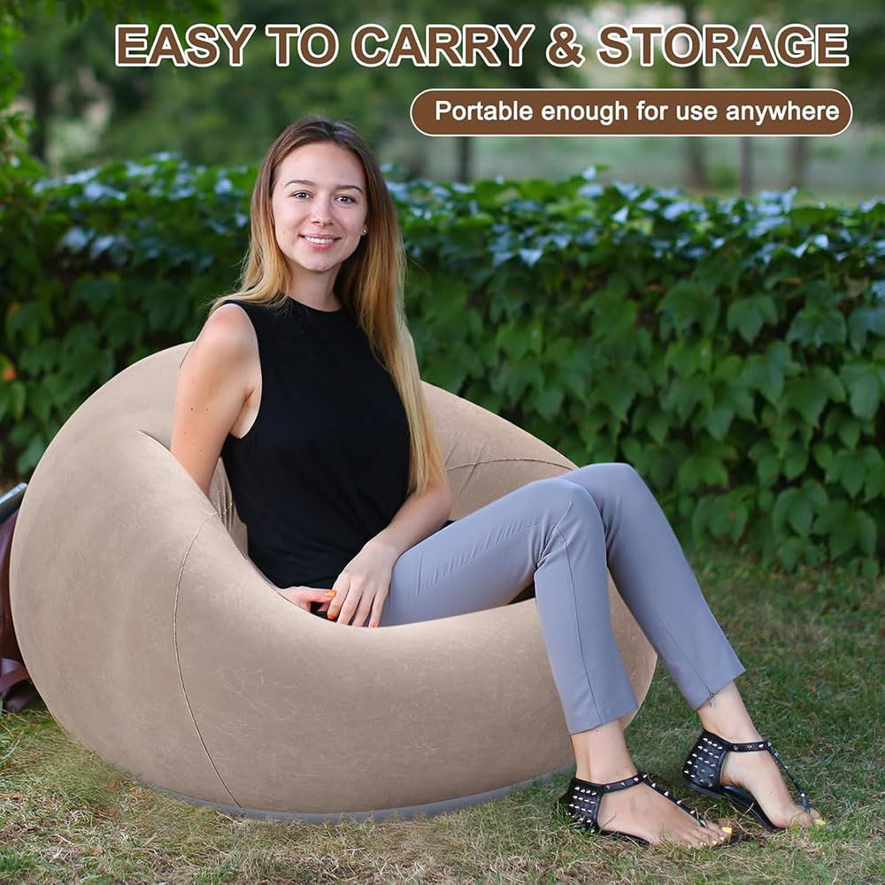 Inflatable Flocked Sofa Chair