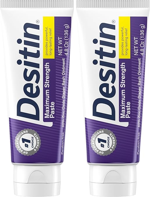 Maximum Strength Baby Diaper Rash Cream, 40% Zinc Oxide for Treatment