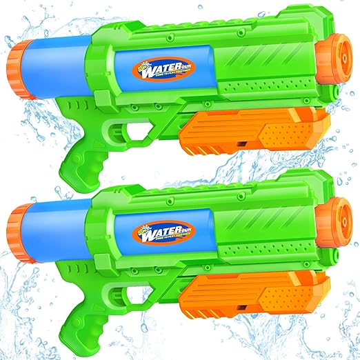 Gun for Kids Adults: 2 Pack - 1200CC Water Toy Gun Super