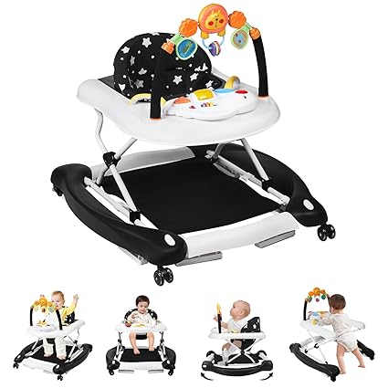 Baby Walker with Wheels, 5 in 1 Baby Walkers for Boys Girls 6-12 Months