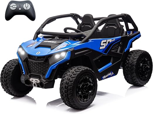 XL 24V 10Ah Real 2 Seater Kids UTV Ride-On Car with Remote Control 4x4 4WD Electric