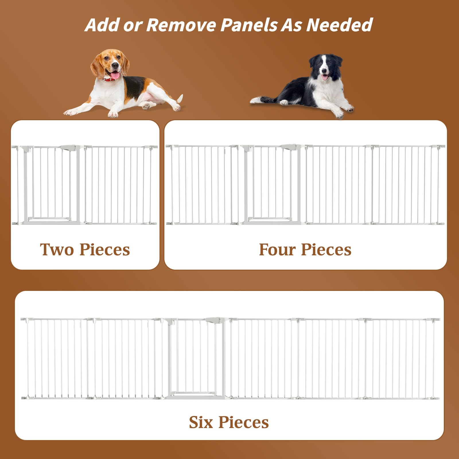 Extra Wide Safety Gate for Doorways and Stairs - 150 Inch Adjustable Pet and Child Barrier