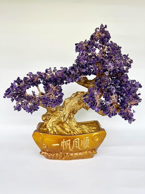 MARBLE SHOP Large Citrine Crystal Tree