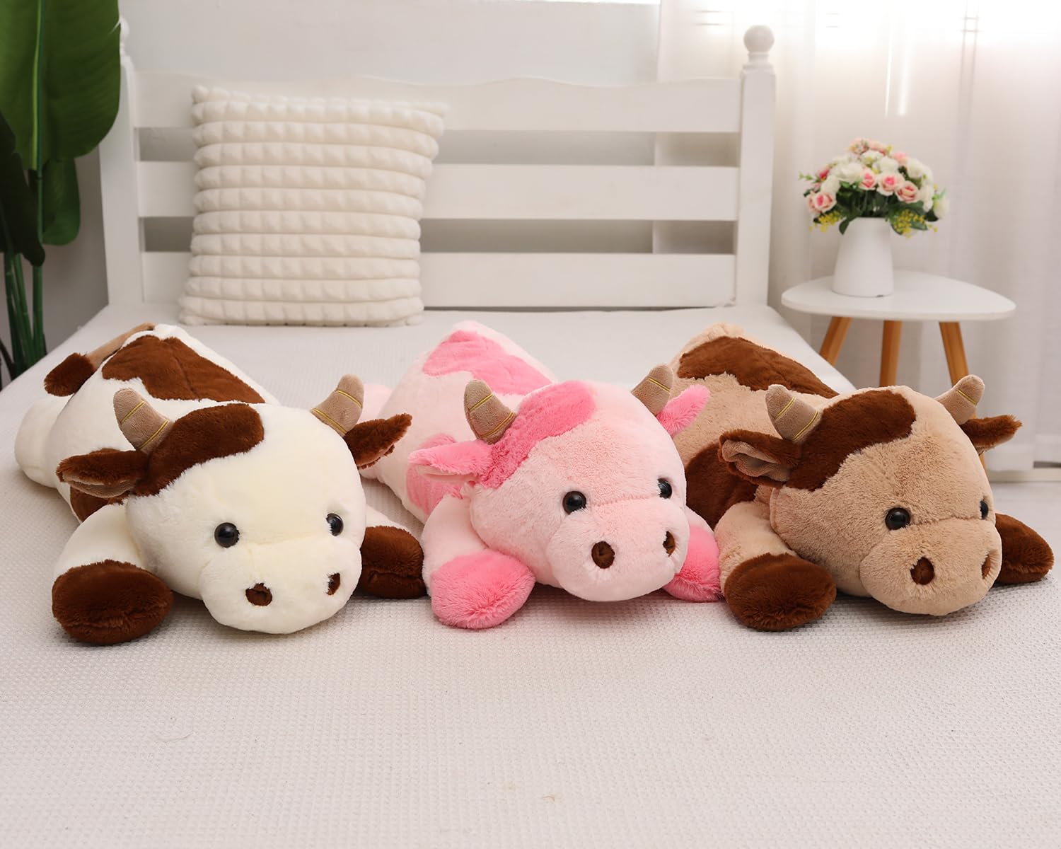 25.6 inch 5 lbs Cow Weighted Stuffed Animals