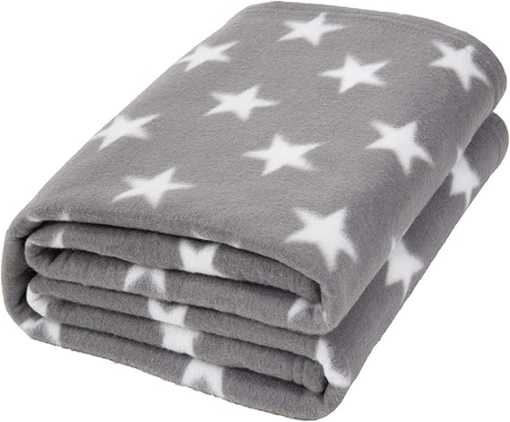 Flannel Fleece Stars Throw Blanket Over Bed Super Soft Blanket Plush