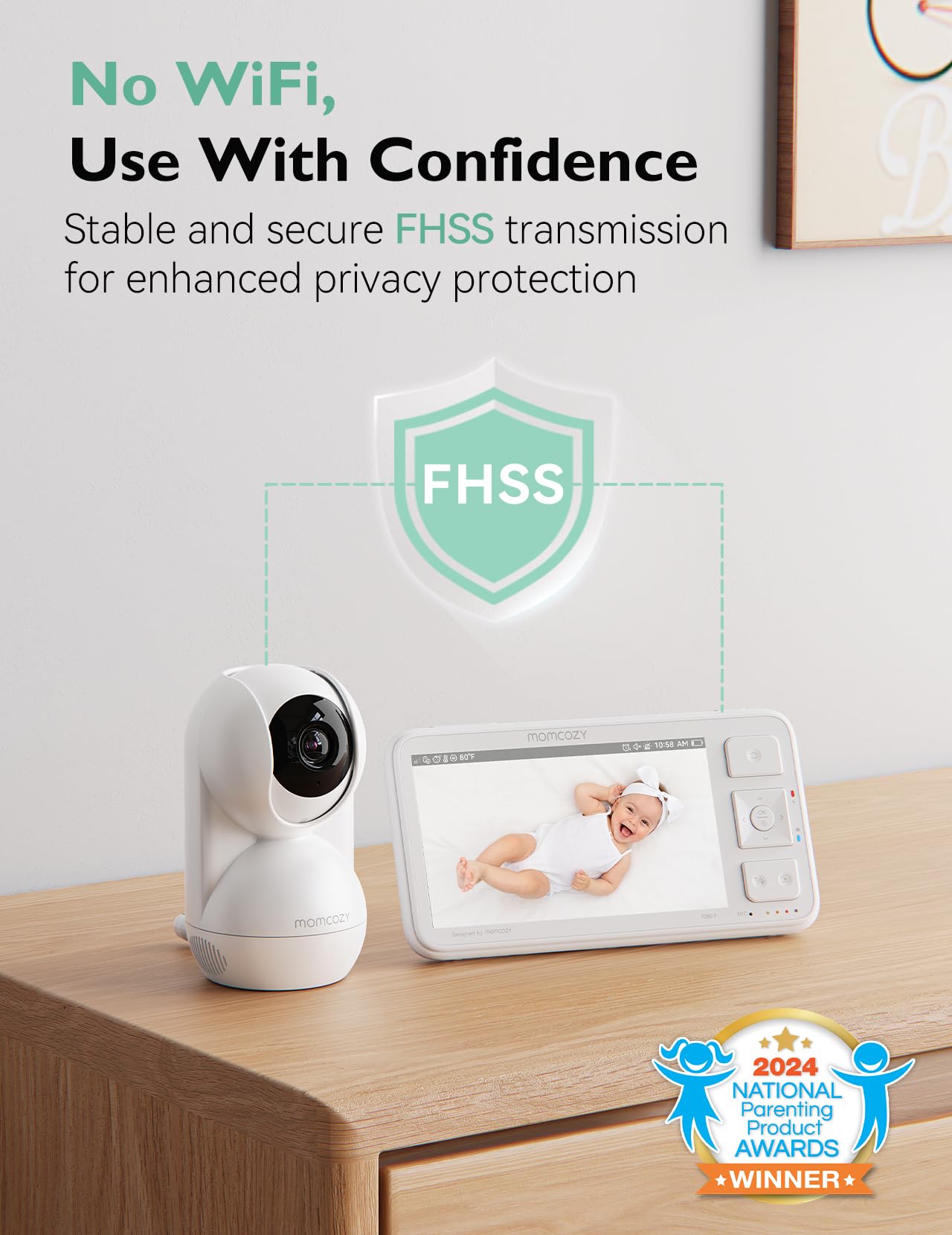 1080P HD Video Baby Monitor with Night Vision