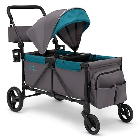 Jeep Sport All-Terrain Stroller Wagon - Includes Canopy, Parent Organizer