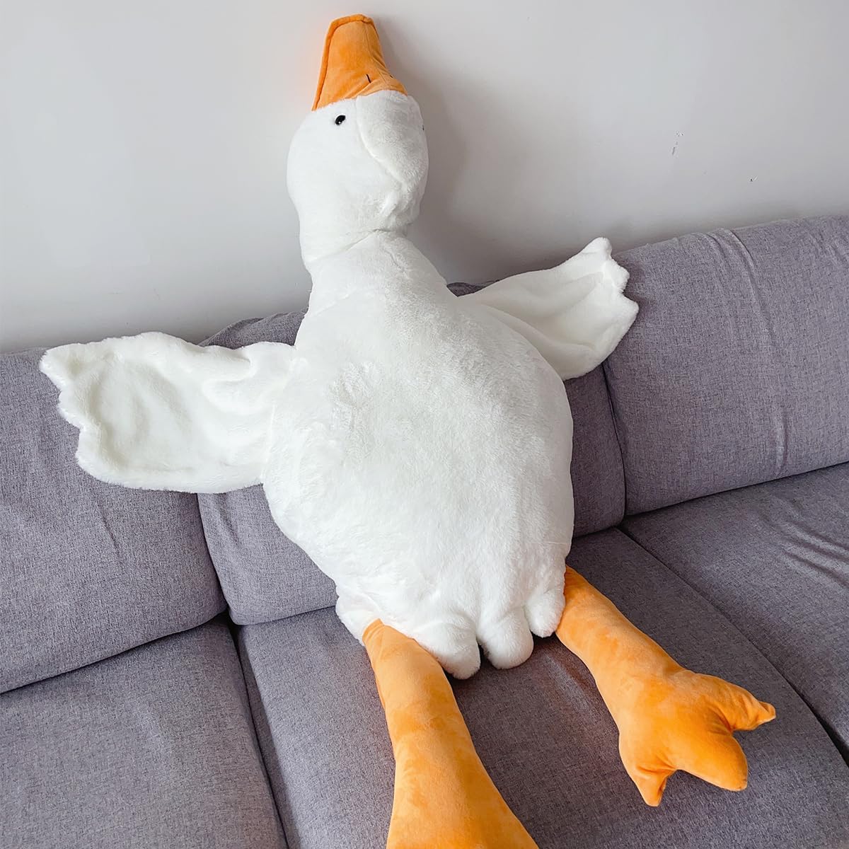 Goose Stuffed Animal, 74.8in/190cm Giant Sleeping Hugging Pillow