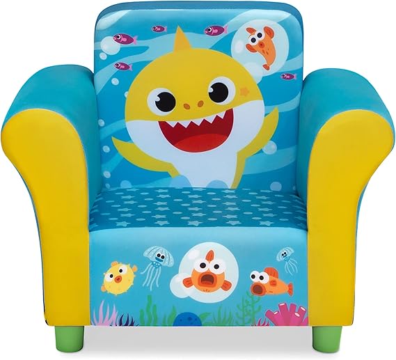 Upholstered Chair with PAW Patrol Graphics, Wood Frame