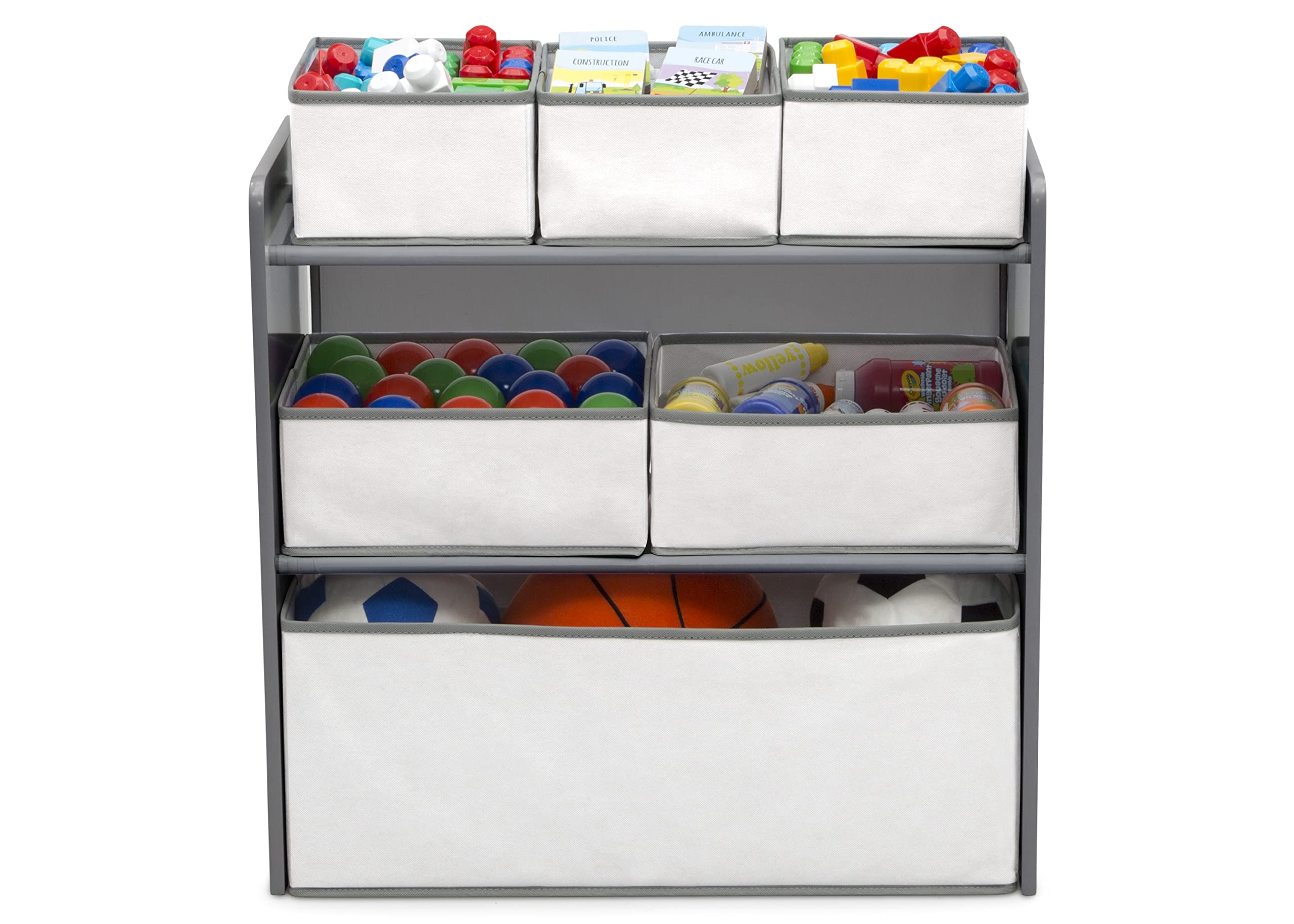 4-Piece Toddler Playroom Set with Table, Chairs & Toy Organizer