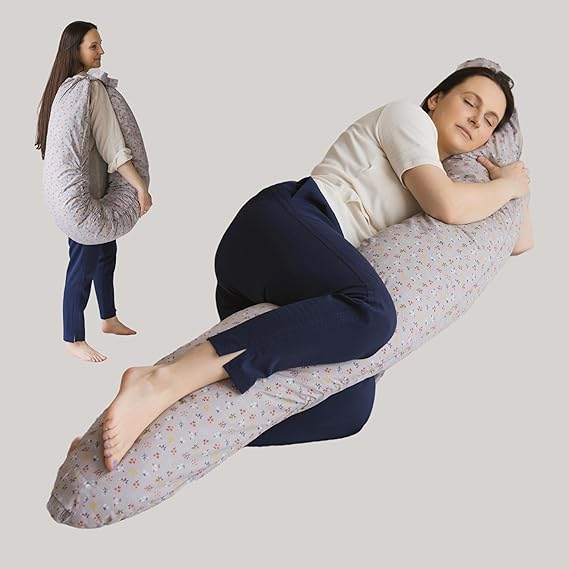 First Organic Cotton Pregnancy Pillow for Sleeping & Baby Feeding made
