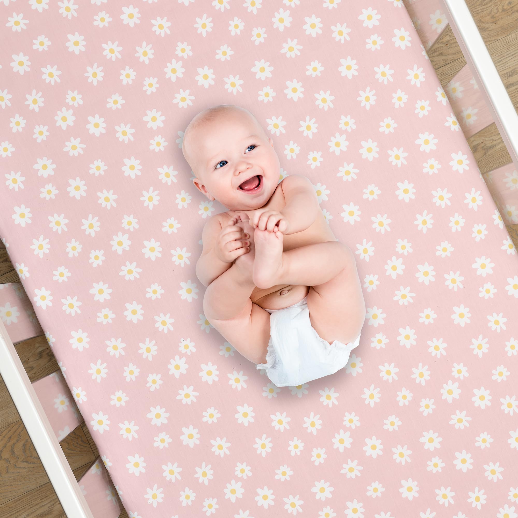 3-Piece Daisy Crib Bedding Set