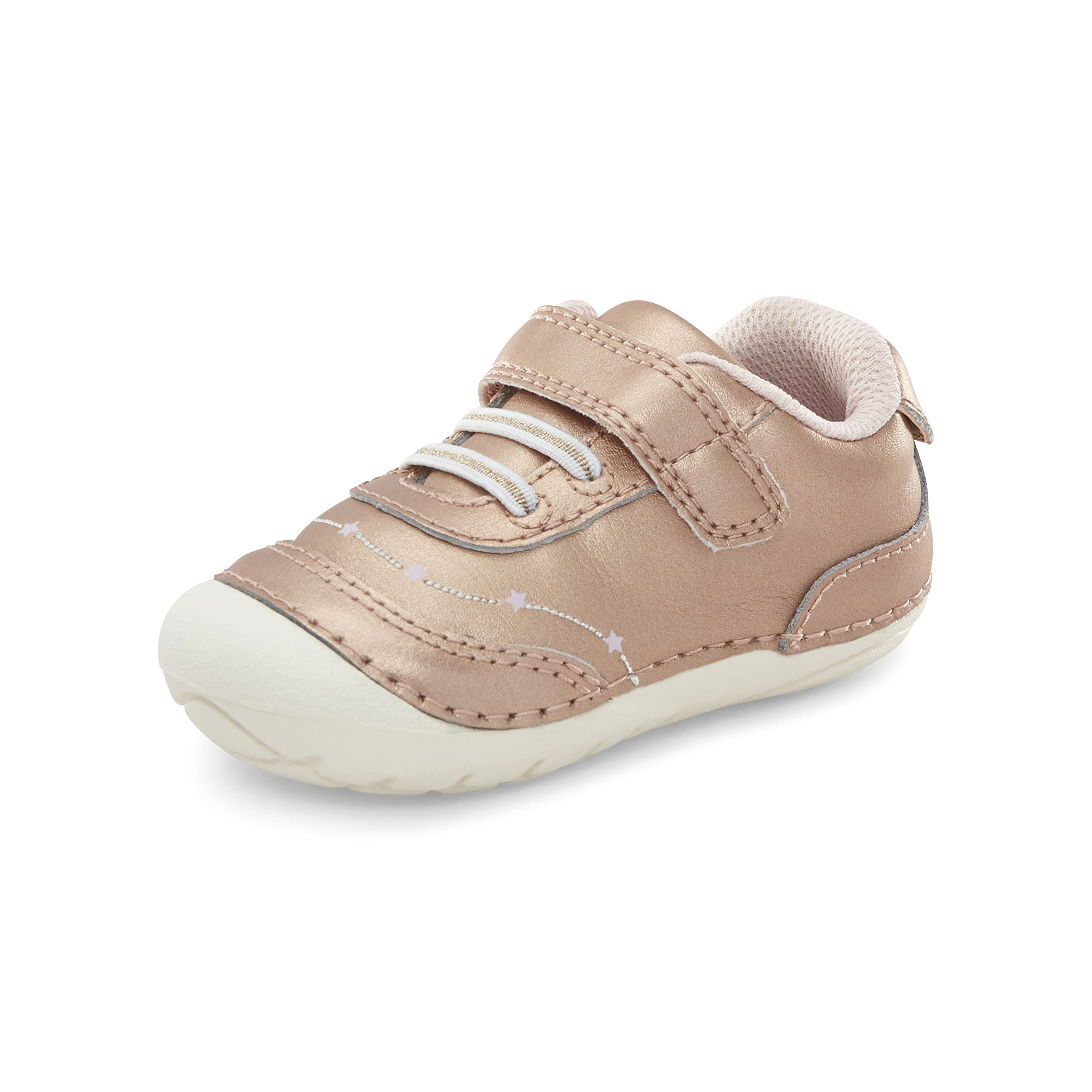 Stride Rite Baby Girls Soft Motion Adalyn First Walker Shoe, Rose Gold, 3.5 Infant US