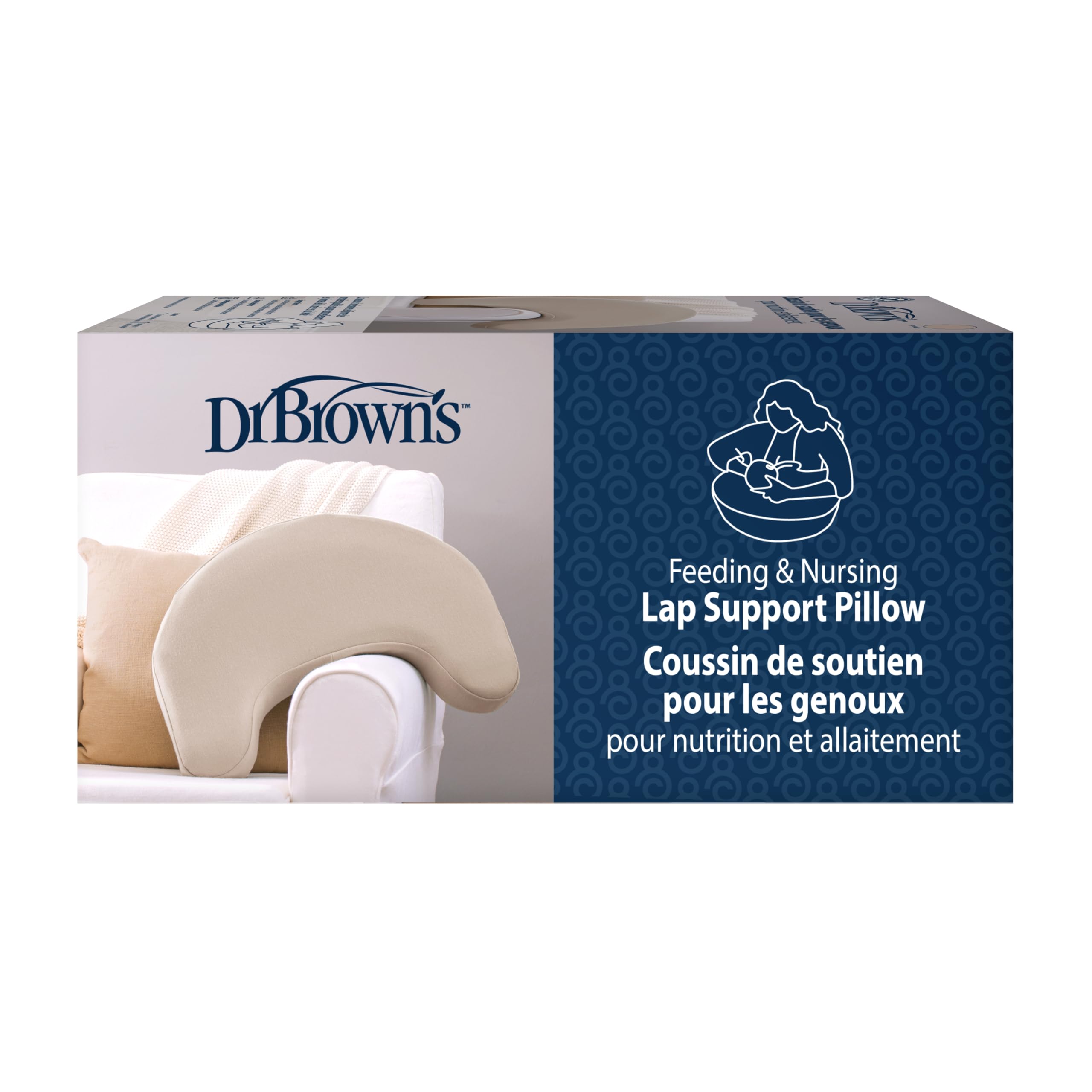 Feeding and Nursing Lap Support Pillow with Cover, Premium Memory Foam