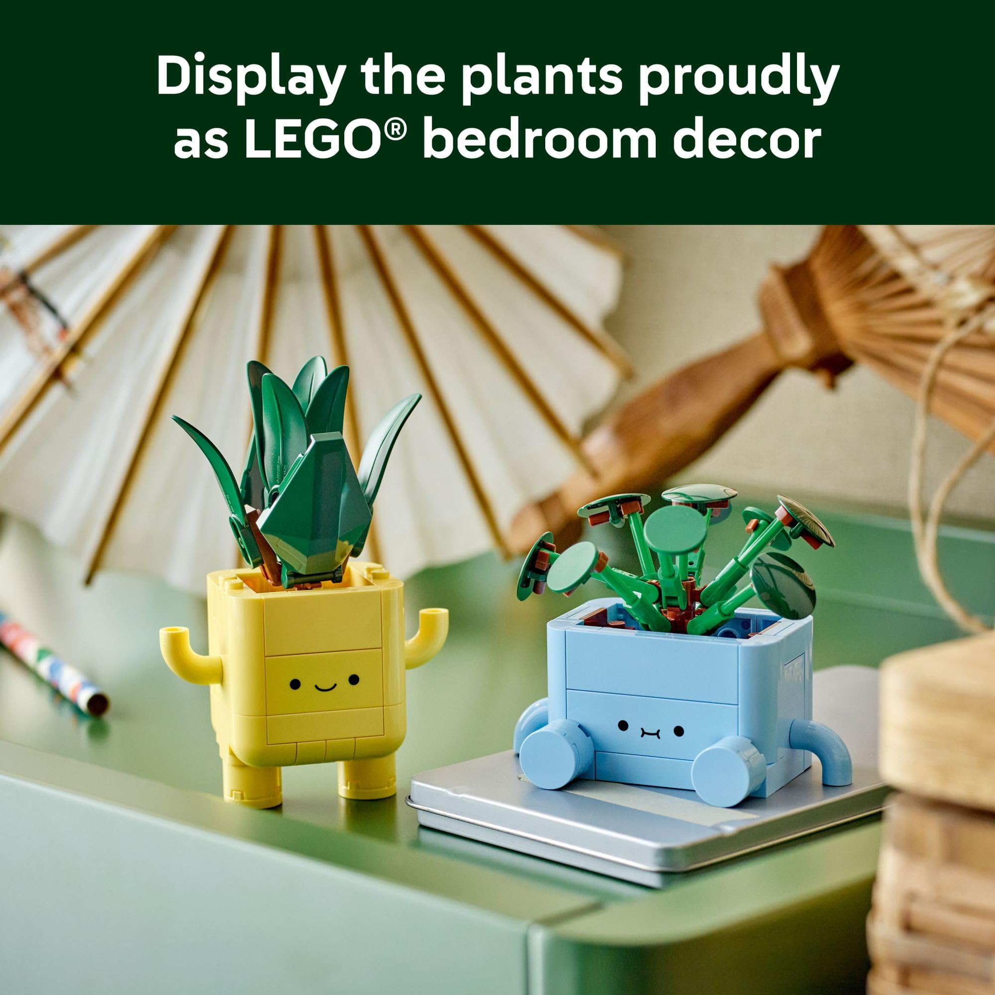 Botanicals Happy Plants Building Toys - Bedroom or Dorm Room Decor