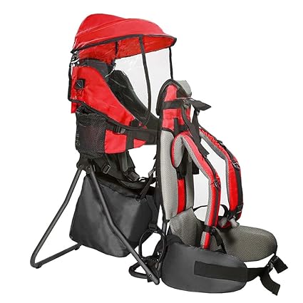 Cross Country Baby Backpack Carrier, Grey, Toddler Hiking Backpack with Comfortable Seat