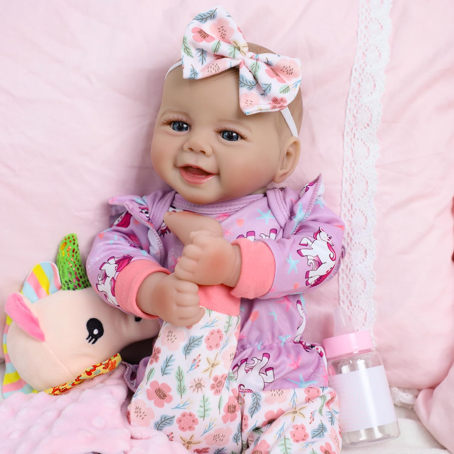 Baby Doll Girl, 18 inch Realistic Soft Body Baby Doll Real Life Cute Baby