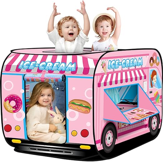 Play Tent for Kids Aged 1-3 Years Old Boys and Girls : School Bus