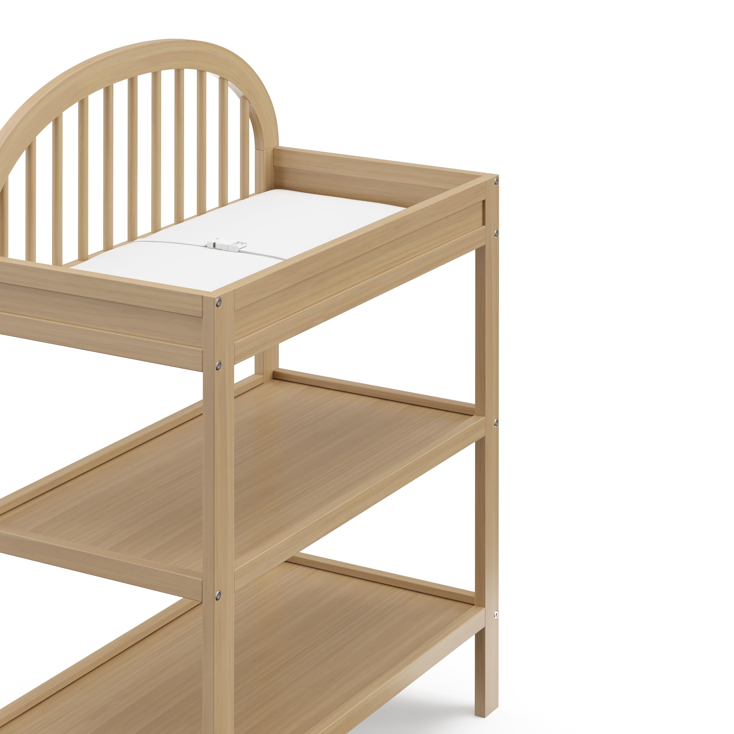 Changing Table with Water-Resistant Changing Pad (Driftwood)