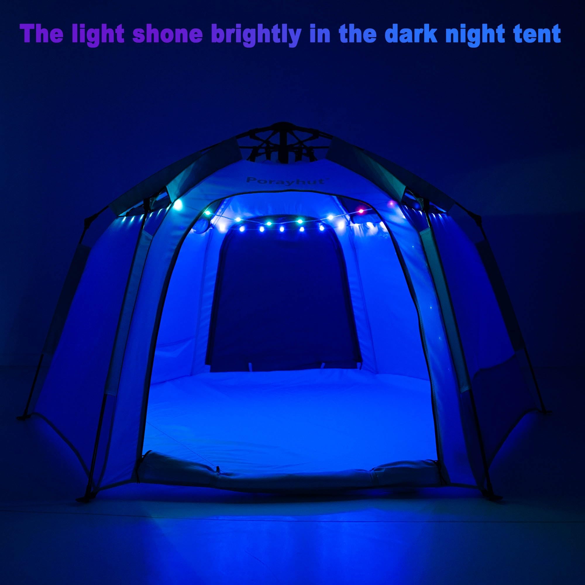 Hexagon Kids Play Tent with LED Lights