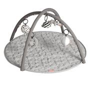 Activity Play Mat Deer Friends Grey - Baby Play Mat with 5 Toys for Sensory