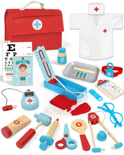 Castle Doctor Kit Kids Wooden, Toys for 3+ Year Old Boys, Pretend Play