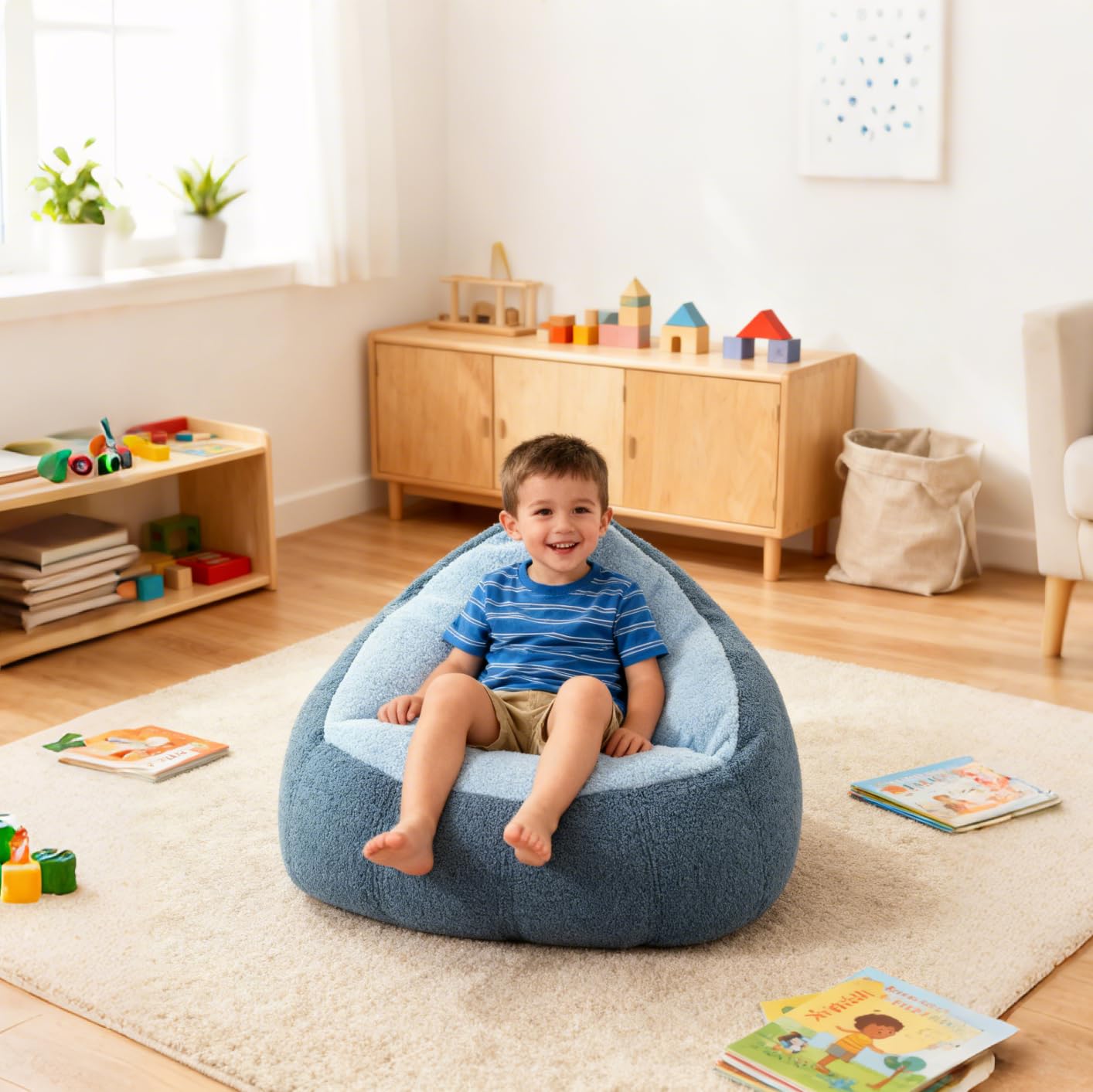 Memory Foam Kids Bean Bag Chair