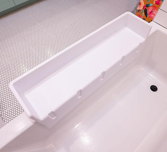 Bathtub Splash Guard & Bath Shelf for Kids – Toddler Bath Tray