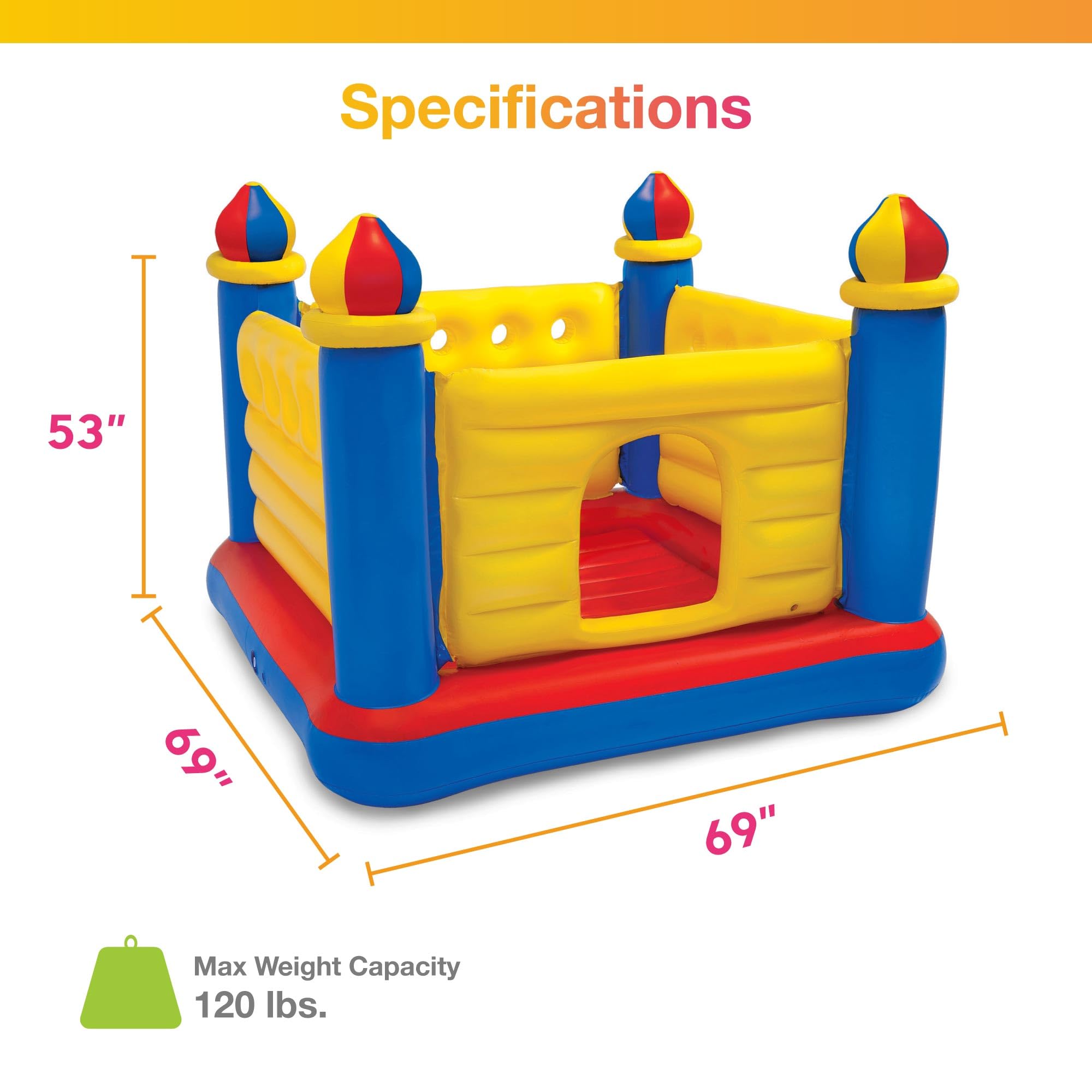 Castle Bounce House for Kids Ages 3-6