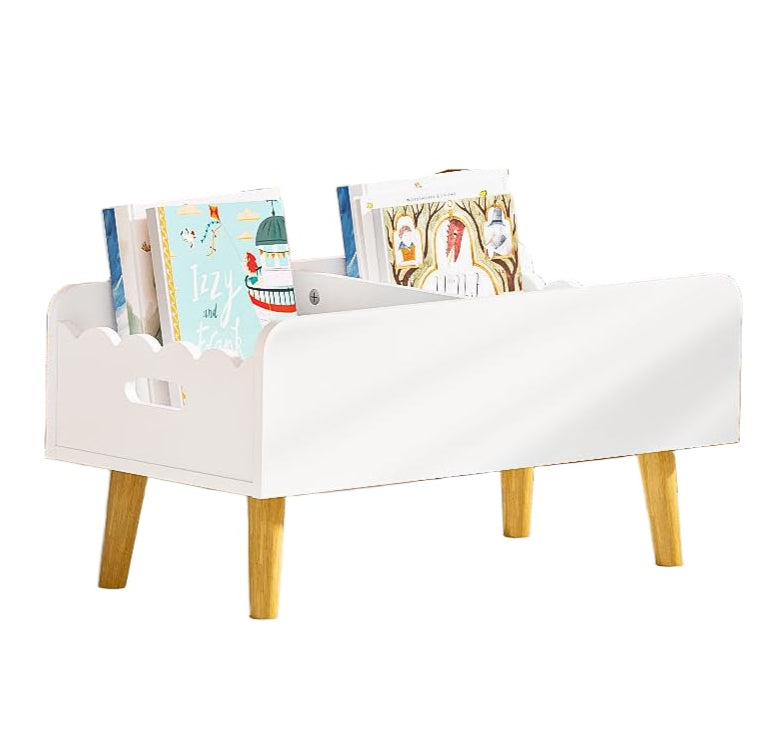 Montessori Kids Bookshelf for Toddler - Wooden Book Shelf for Kids Rooms