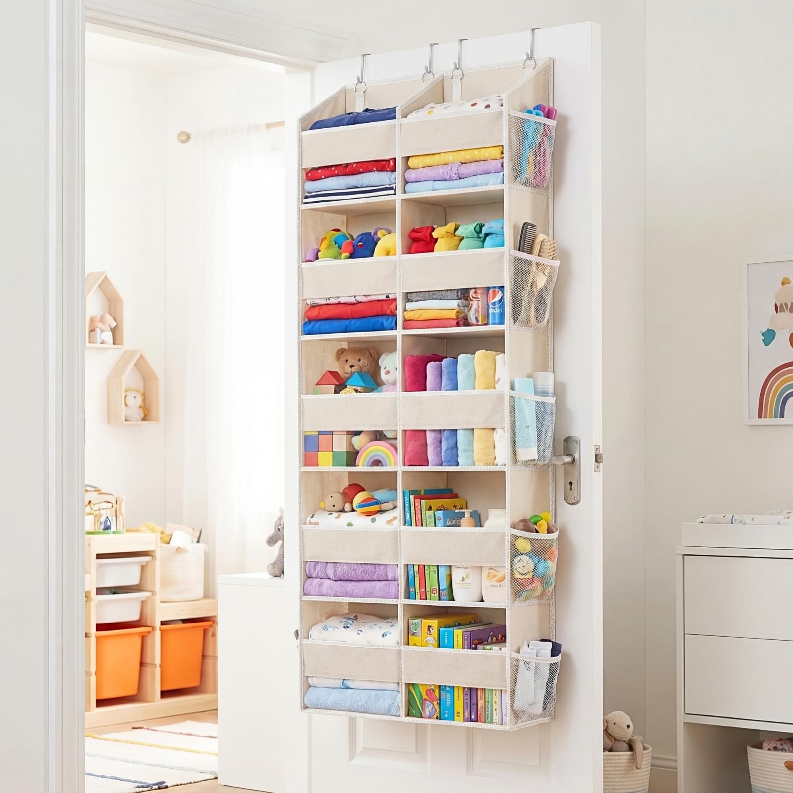 Over the Door Organizer 5 Tiers with 10 Compartments