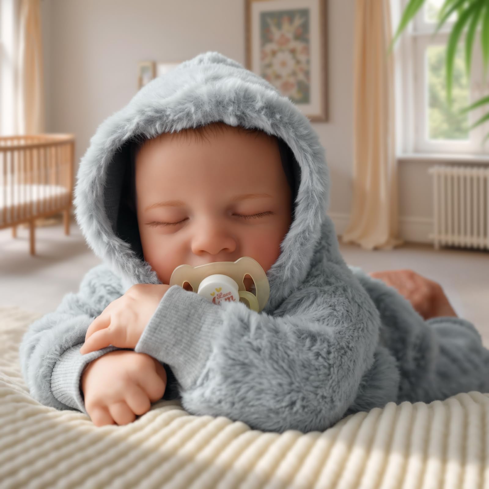 Lifelike Reborn Baby Dolls Silicone Full Body Boys - 17-Inch Real Baby Feeling Realisti