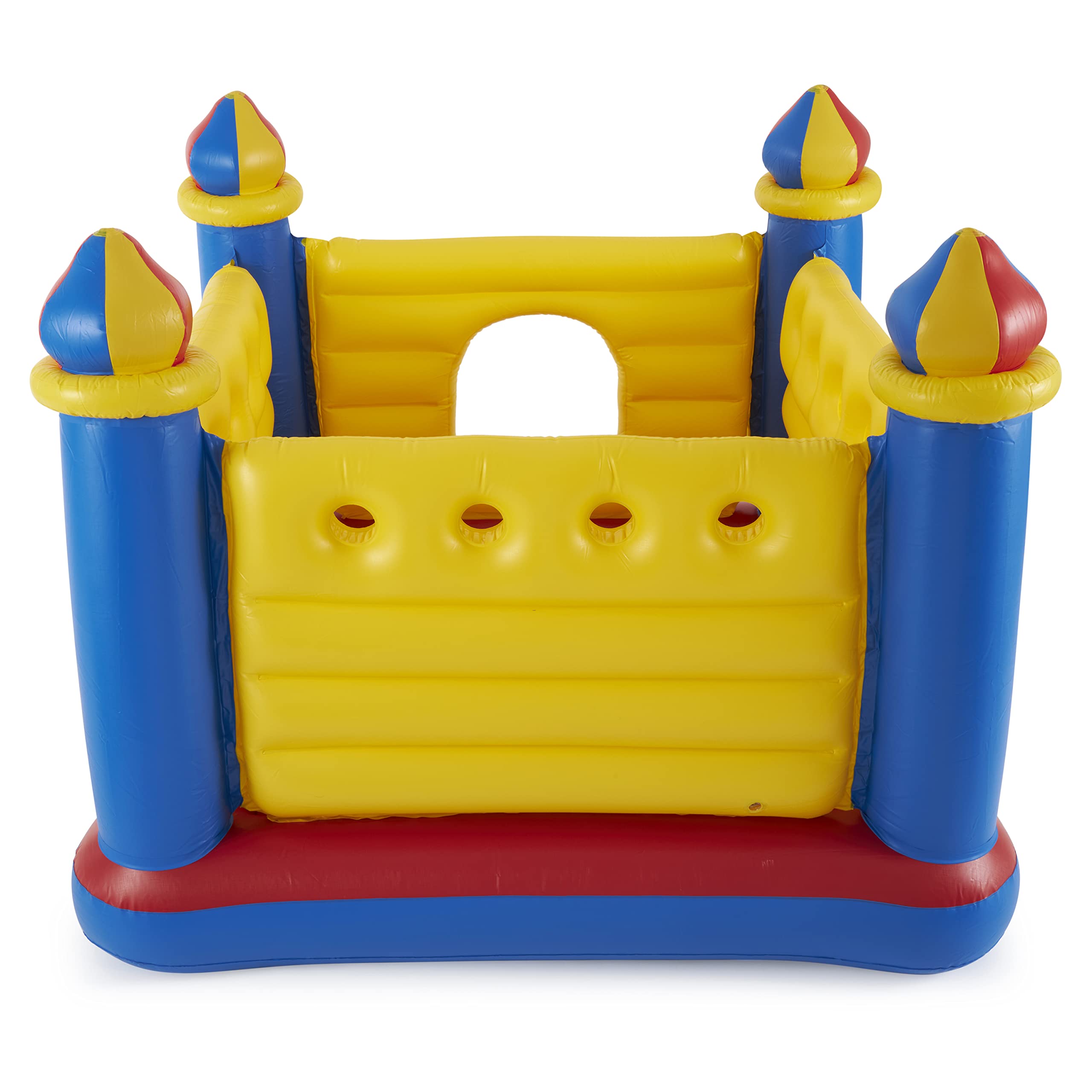 Inflatable Colorful Jump-O-Lene Castle Bounce House, for 2 Kids Ages 3-6 - Large Blow