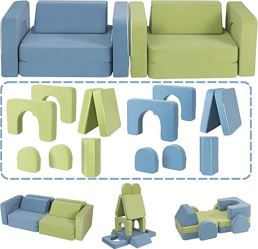 Modular Kids Play Couch, with 1000+ Assembly Options