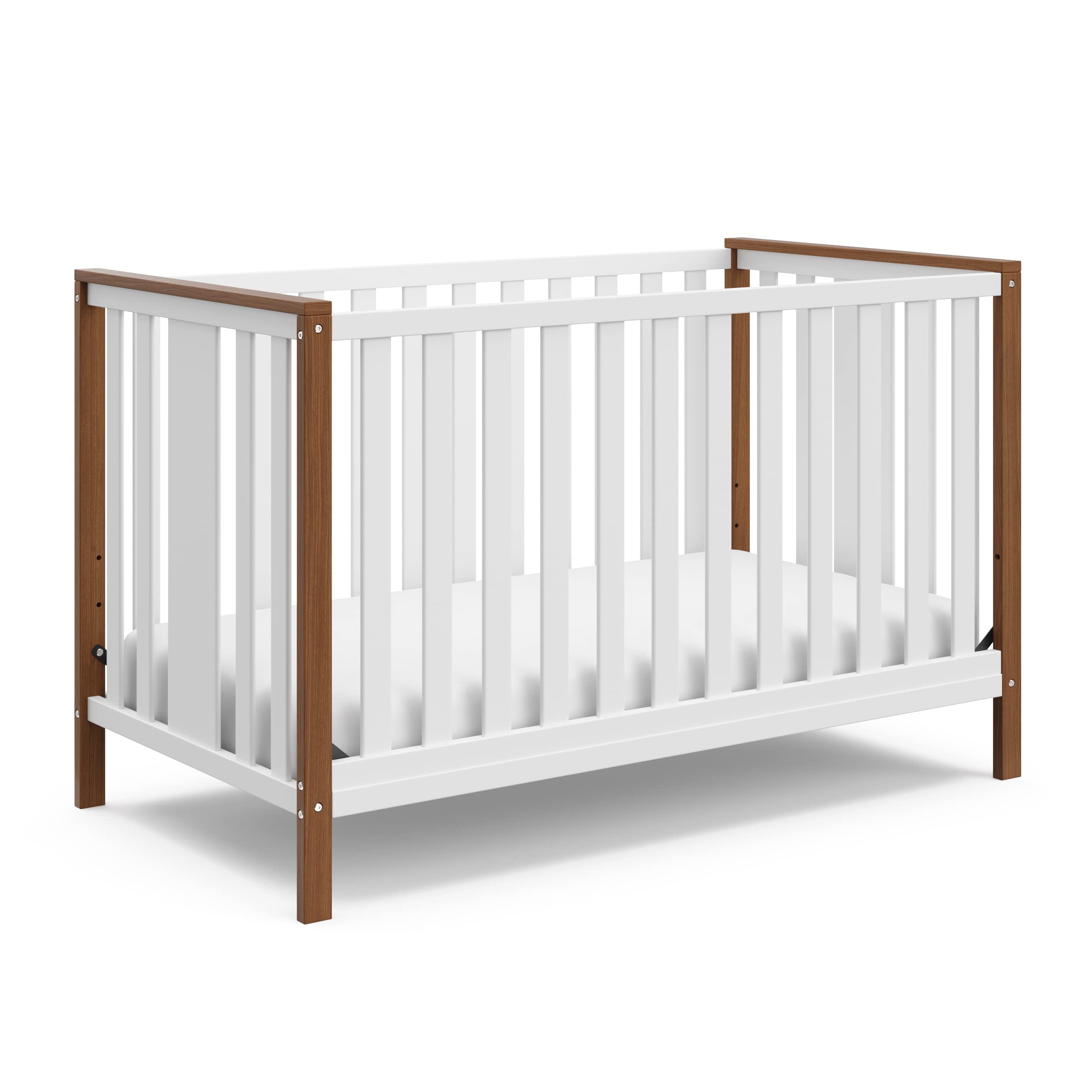 Modern Pacific 4-in-1 Convertible Crib with Adjustable Mattress Base