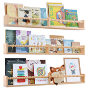 Nursery Book Shelves for Kids Rooms - 32 Inches Floating Wall