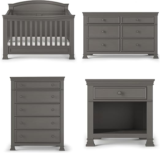Westgate Crib, Double Dresser, Chest, and Nightstand Nursery Set