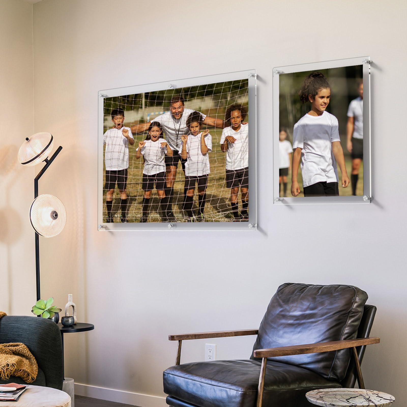 Large Acrylic Floating Picture Frame 18×24，Clear Photo Frame Wall Mount