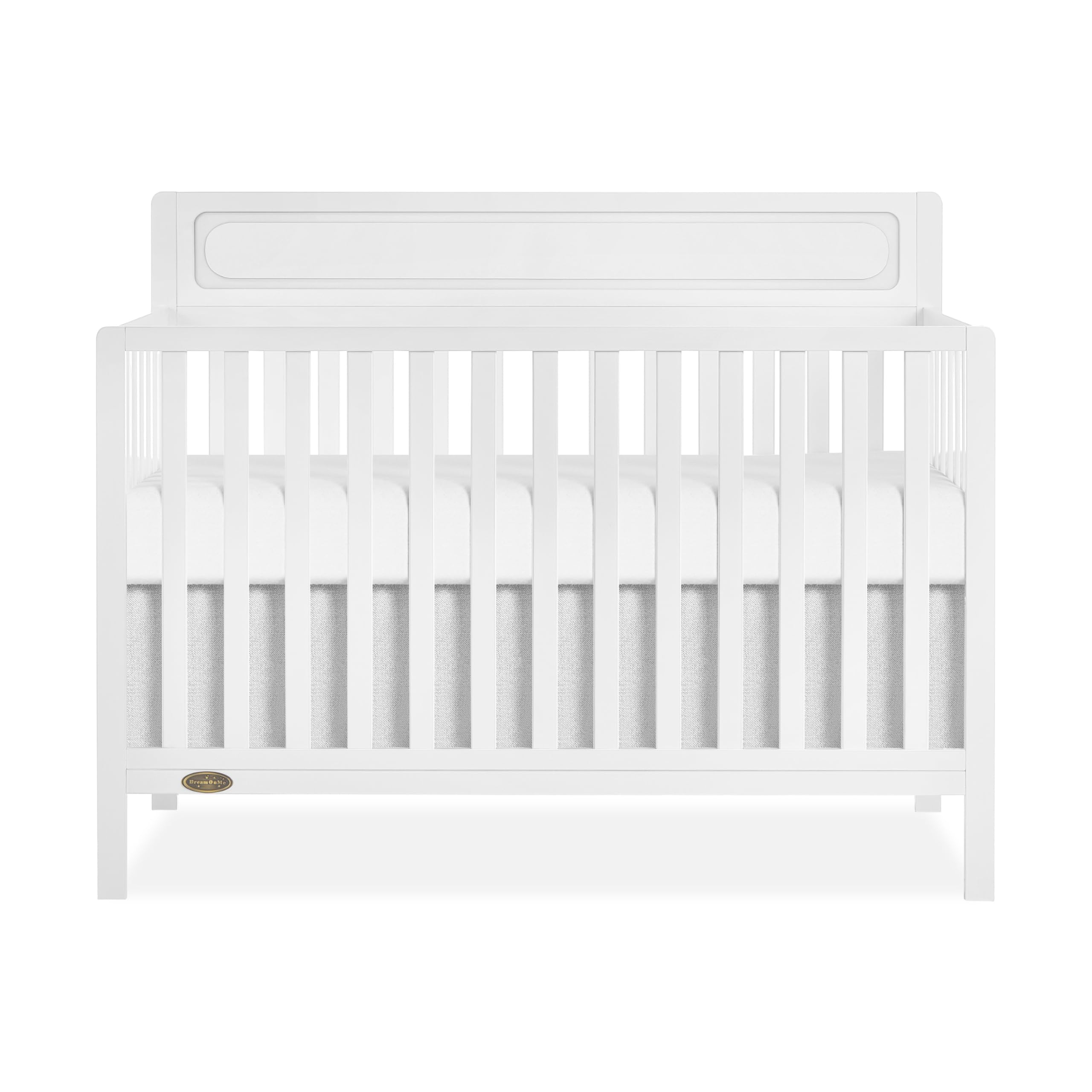 Me Avery 5-in-1 Convertible Full-Size Baby Crib in White, GreenGuard Gold