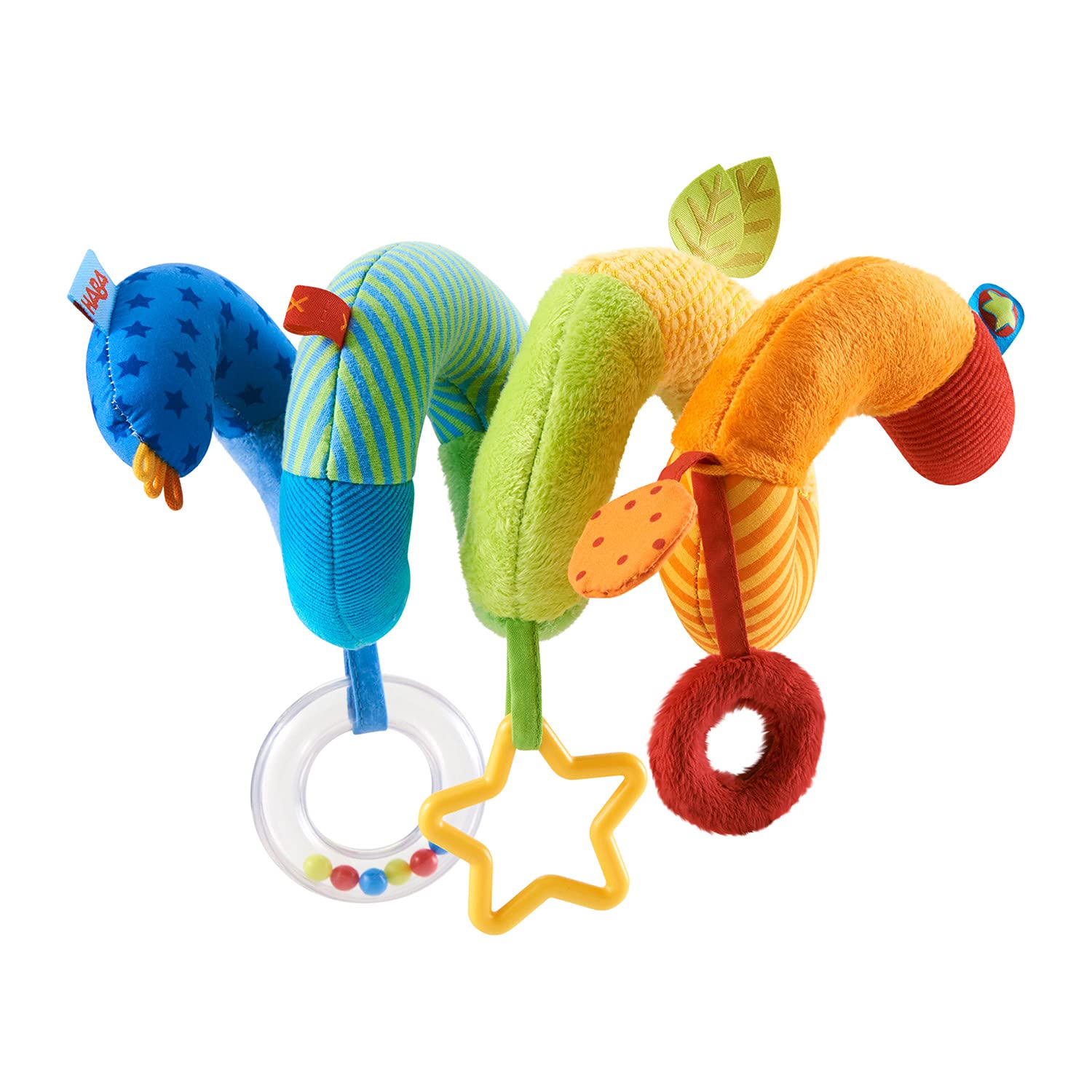 Rainbow Activity Spiral Car Seat Toy and Stroller Toys for Baby 0-6 Months