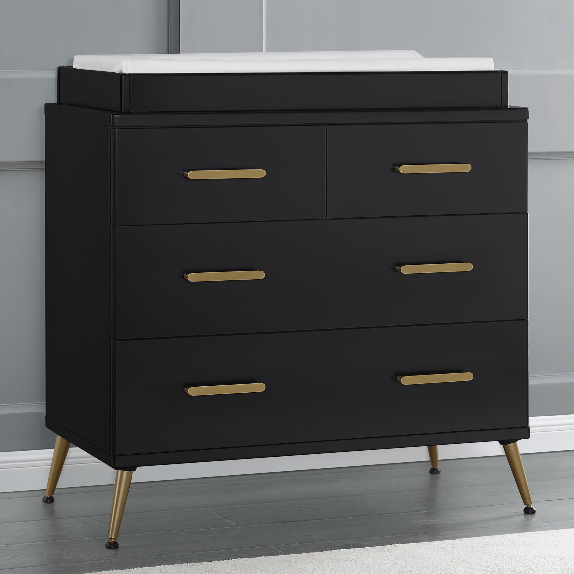 Sloane 4 Drawer Dresser with Changing Top and Interlocking