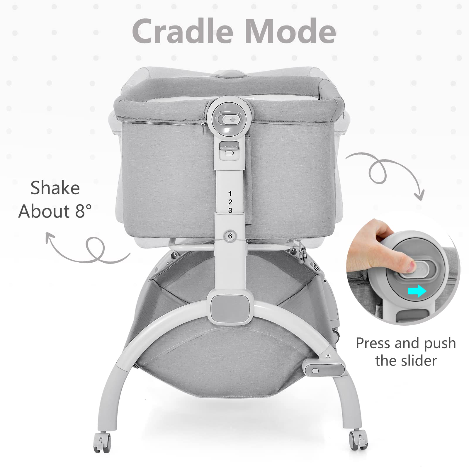 3-in-1 Convertible Baby Bassinet with Bedside Sleeper