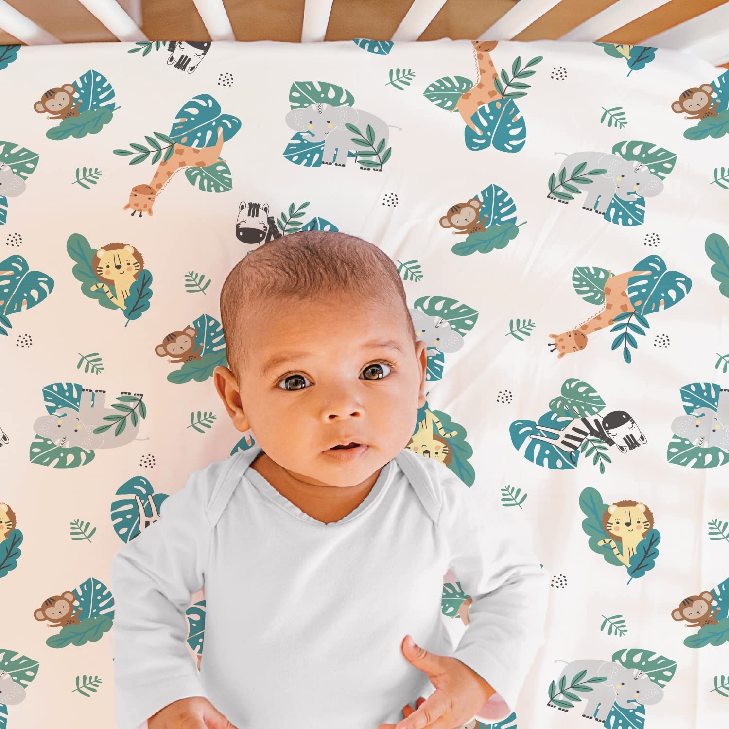 Safari Adventures Baby Crib Bedding Set - 3 Piece