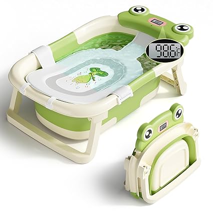 Collapsible Newborn Bathtub for Infant to Toddler 0-24 Months