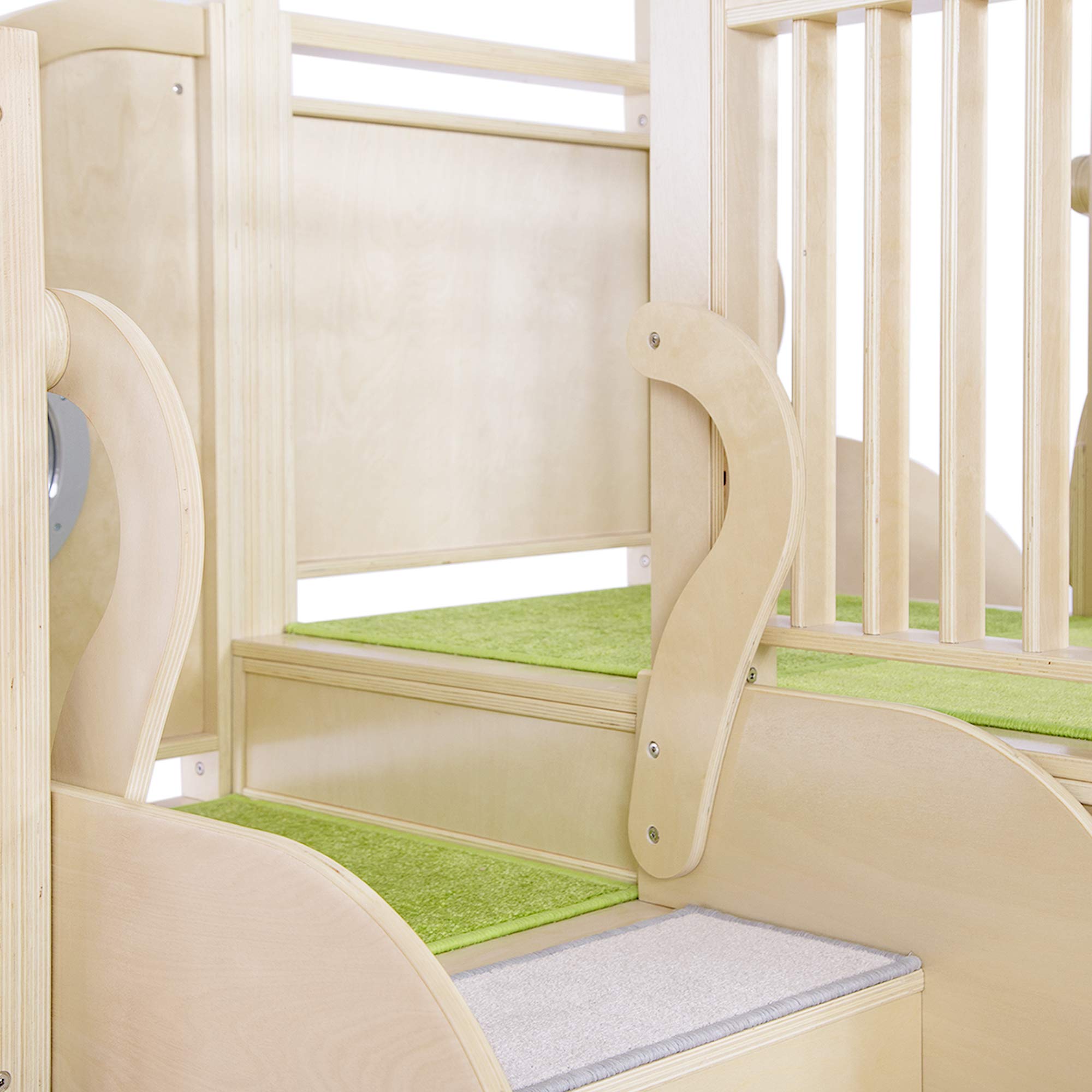 Wooden Toddler Climber with Slide and Tunnel
